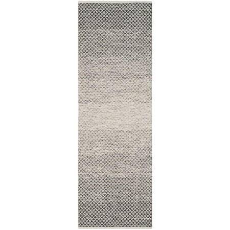 Safavieh 2 ft. 3 in. x 7 ft. Runner Montauk Hand Woven RugBlack & Ivory MTK601A-27